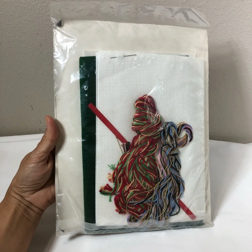 VTG Banar‎ Designs Cross Stitch Kit Christmas Santa Claus Stocking  DAD